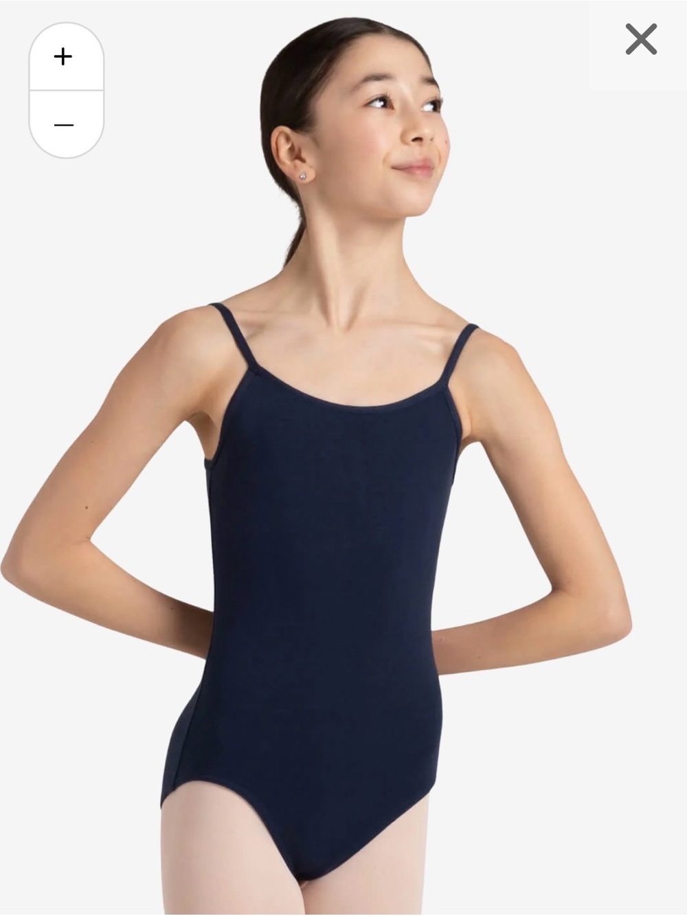 Capezio Navy Camisole Leotard for Kids Size 10-12